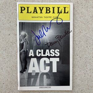 JULIA MURNEY Danny Burstein Signed Playbill A Class Act Off Broadway Oct 2000